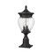 Z-Lite Davina 3 Light Outdoor Pier Mounted Fixture, 9in. W x 22.25in. H, Black 5016PHMR-533PM-BK - alternate 3